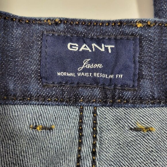 Gant Men's Jason Normal Waist Regular Fit Dark Wah Jean's in a Size 30x32 - Picture 5 of 15